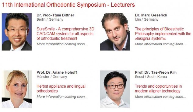 11th International Orthodontic Symposium - Lecturers