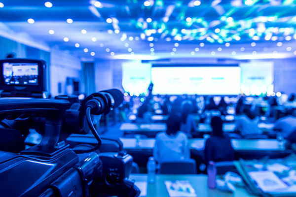Blurred,Background,For,Large,Conferences.,The,Camera,Is,Shooting